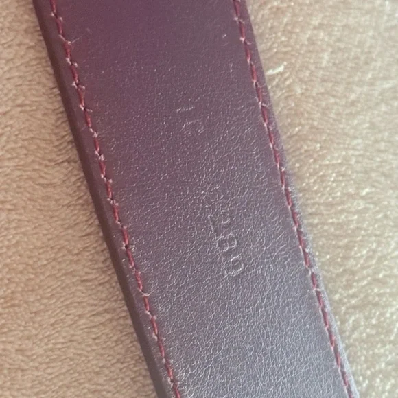 PRADA Red Leather Belt 1C 2289 95/38 Made In Italy Authentic - Picture 12 of 12